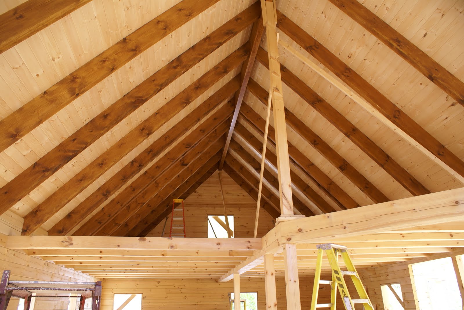 Hidden Bend Retreat, Romney West Virginia Tongue & Groove Roofing Details