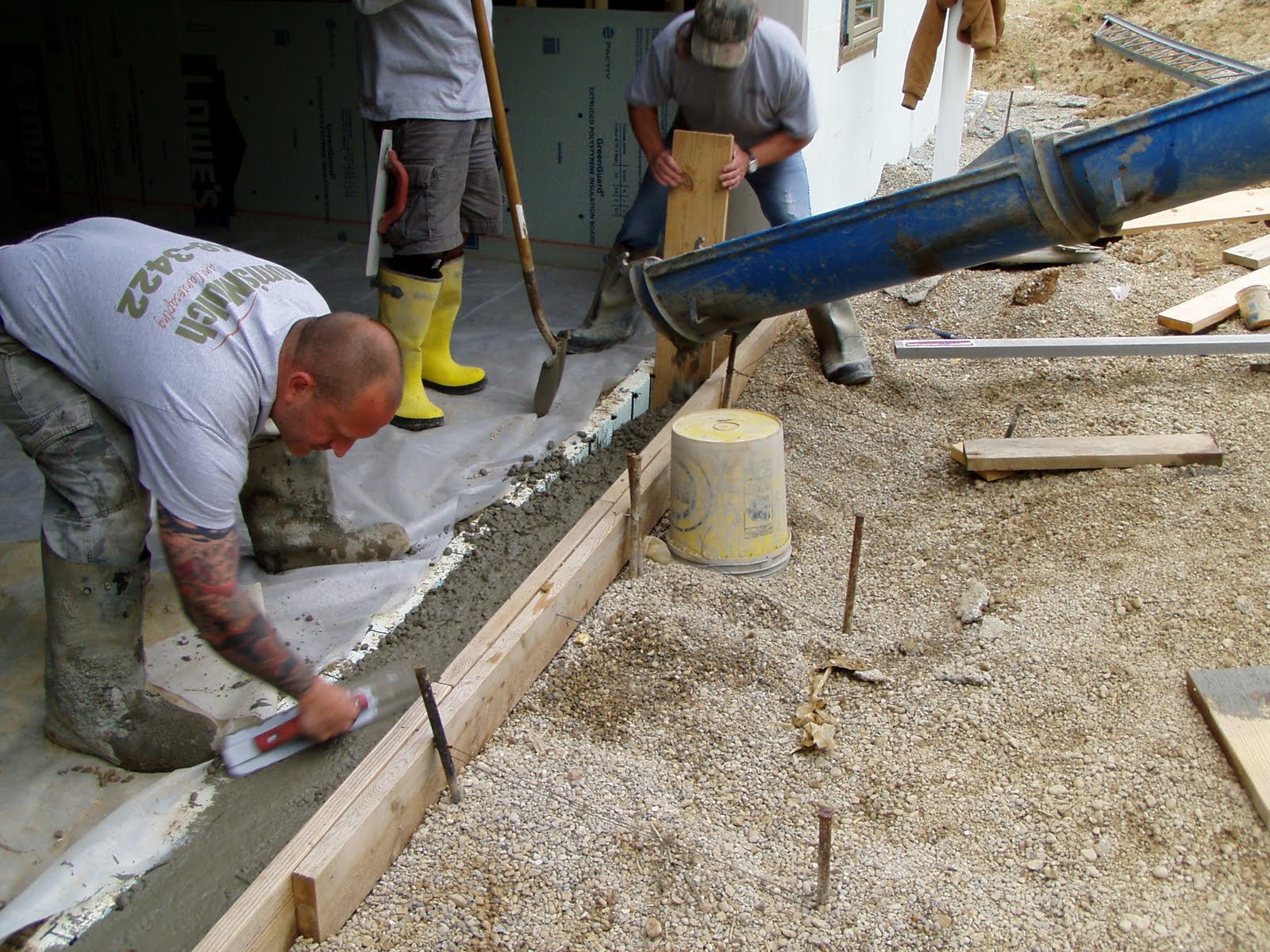 Building My Hobbit Hole Another 10 yards of concrete