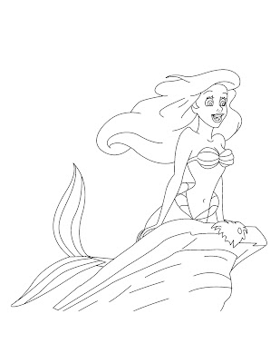disney princess coloring pages free. Little Mermaid Coloring Pages