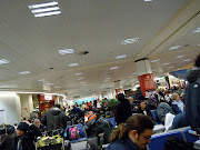 One view of one area inside Gatwick. this was one of the more comfortable . (waiting at gatwick)