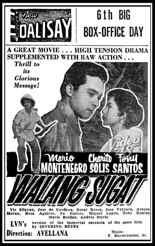 Video 48: SEVERINO REYES' "WALANG SUGAT" (1939) and (1957): MOVIE