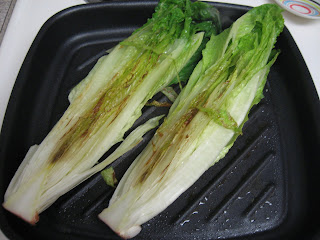 grilled romaine hearts, adapted from FatFree Vegan Kitchen