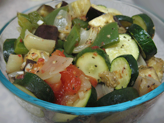 roasted vegetables over pasta, adapted from Moosewood Restaurant New Classics