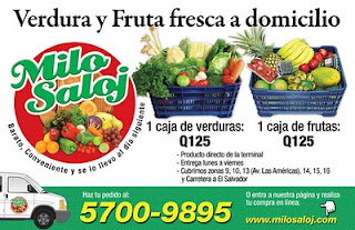 Frutas y verduras frescas a domicilio