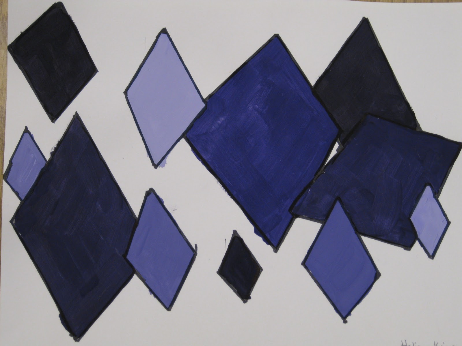 Halima's Art Gallery Monochromatic Painting