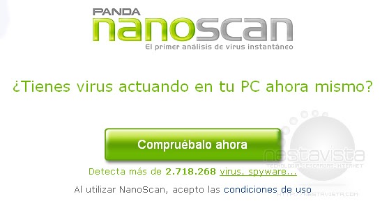 NanoScan: veloz analizador de virus en tu PC gratis 