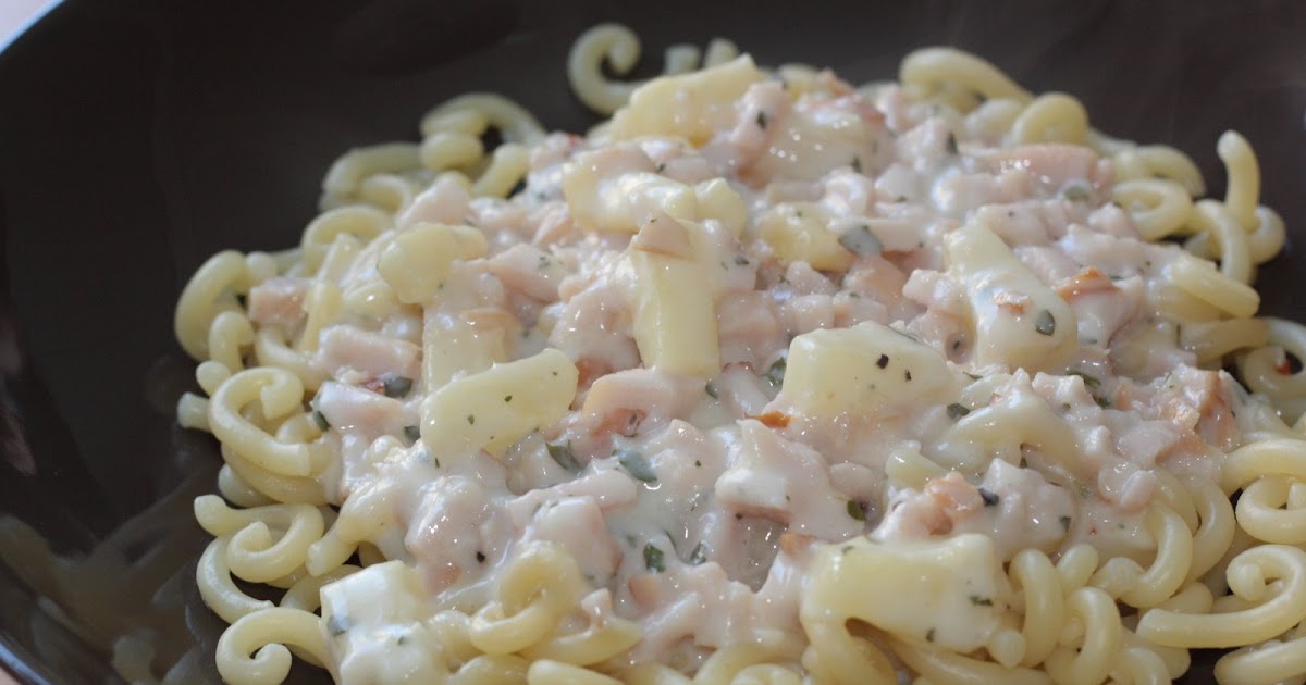 Anzkun kauha Helppo kinkkuananaspasta