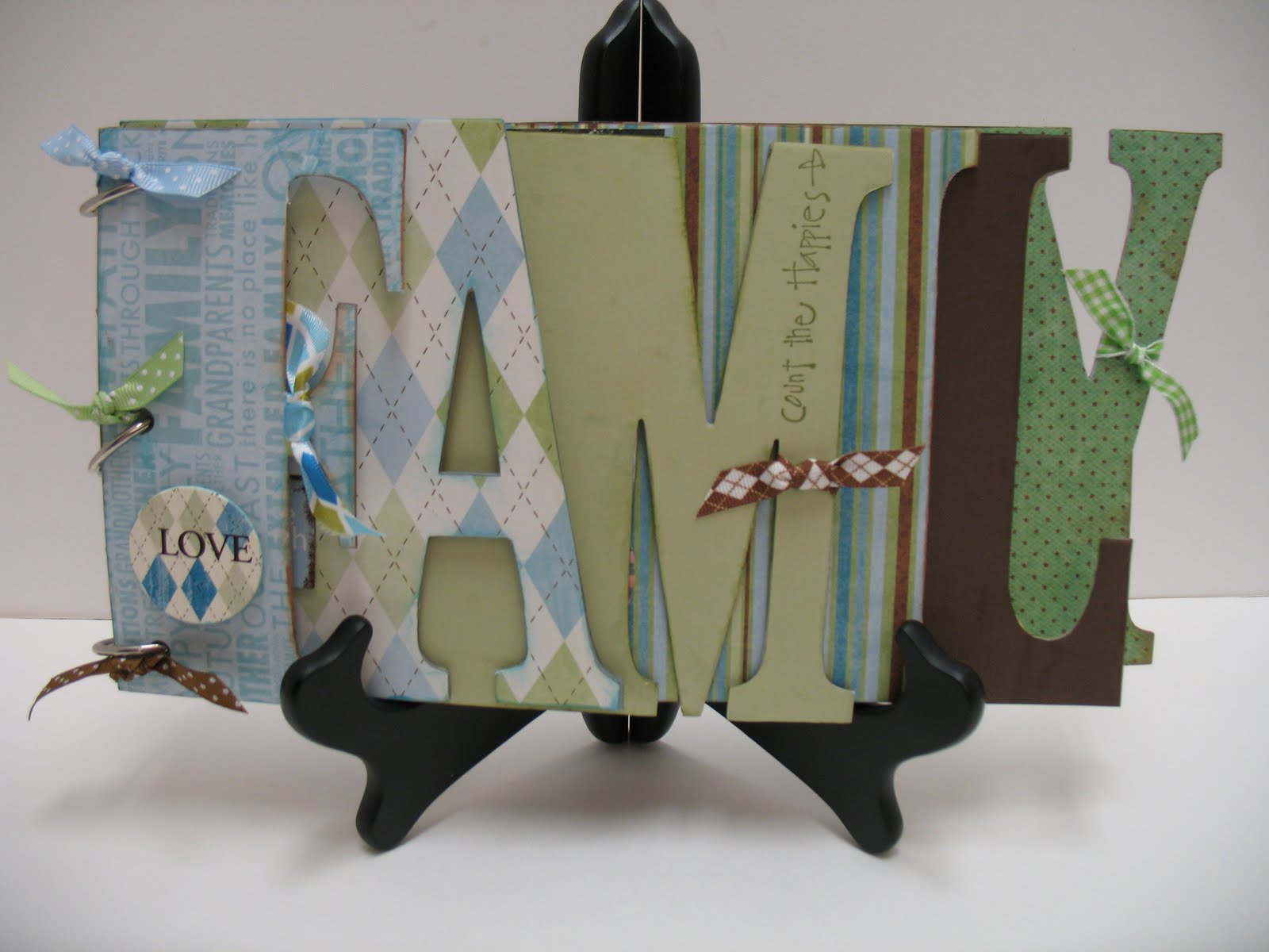 Greetings from Gail BO BUNNY CHIPBOARD WORD BOOKS October "Scrapping