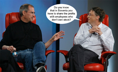 Bill Gates in Steve Jobs investirata v Slovenijo