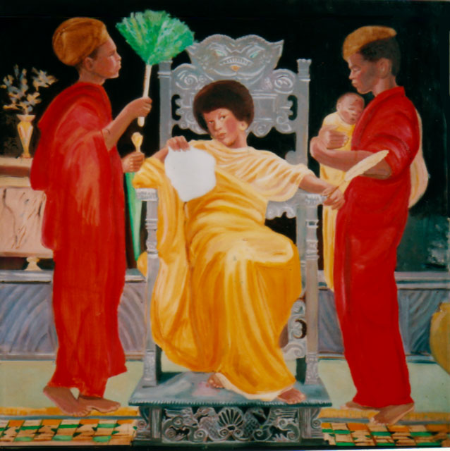 Angela and Panthers (Compliments to Albert Joseph Moore)