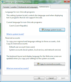 Multiple Language for non-Unicode programs settings on one computer ...