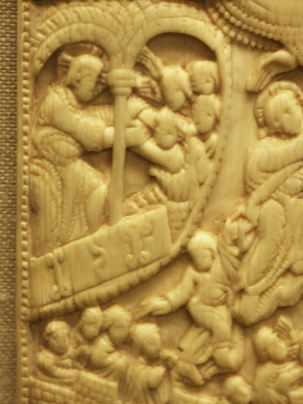 Ivory - Lower Saxony early 11th c. Christ's descent into hell & ascension into heaven.