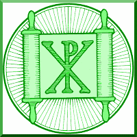Chi Rho and Scroll