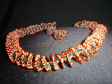 Collar espiral de cobre combinado