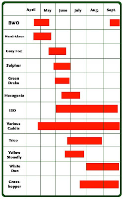 Farmington River Hatch Chart