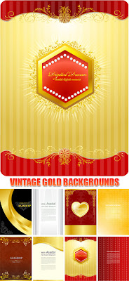 Sempre Photoshop: Vintage Gold Backgrounds