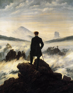 El caminante sobre el mar de nubes - Caspar David Friedrich