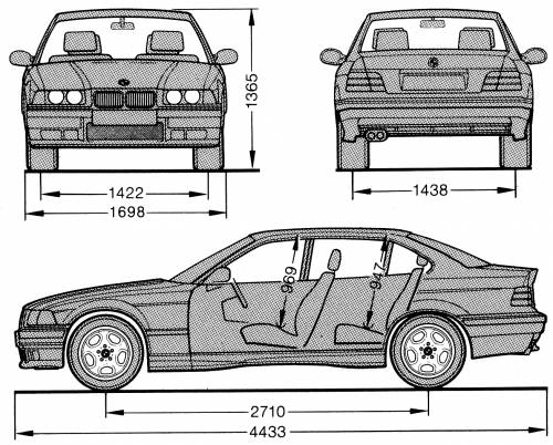 Bmw e36 sedan speaker sizes #2