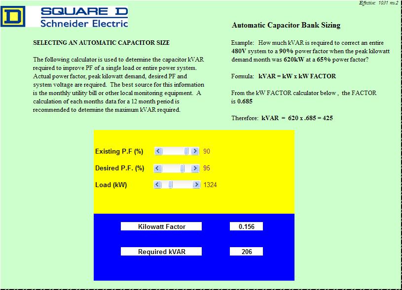 Electrical Calculations Sheet -Main ~ Electrical Knowhow