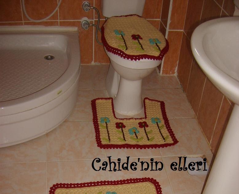2010 Örgü Dantel Modelleri TIĞ İŞİ BANYO VE KLOZET TAKIMI