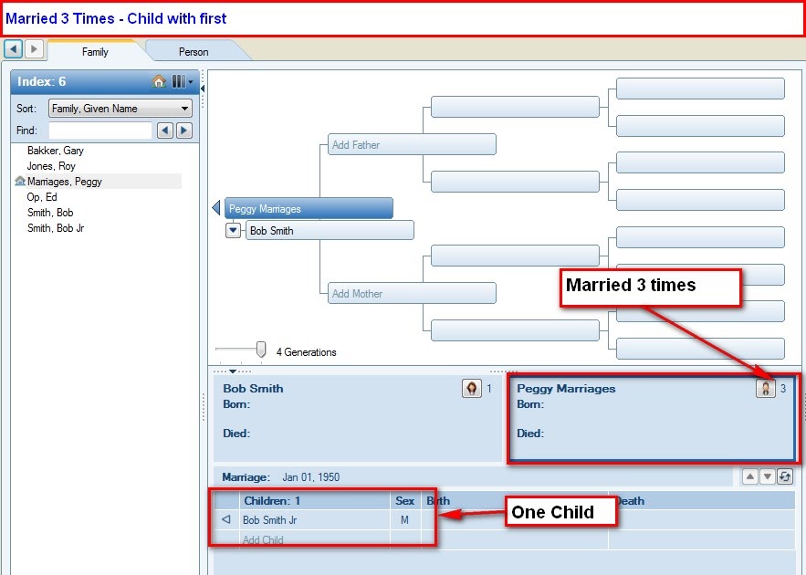 Family Tree Maker User: Multiple Marriages and Remarriage
