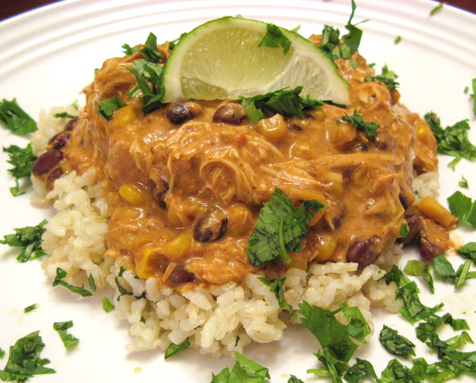 The WellFed Newlyweds Creamy Black Bean Salsa Chicken