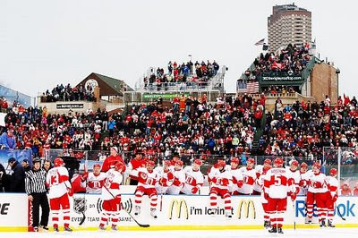 Detroit wins the 2009 Winter Classic 6-4 and improves to 25-7-5
