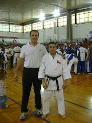 Guillermo Celentano 5º Dan JKA, junto a Sensei Juan Acevedo G.