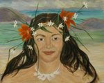Kanela, The Hawaiian Me;18''x22'' acrylic on canvas
