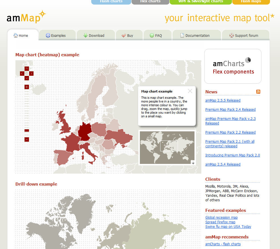 amMap - Erstellen Sie ihre eigenen statistischen und thematischen ...