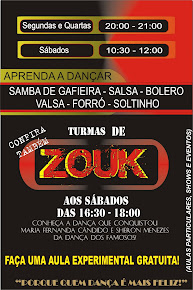 AULA DE ZOUK E DANÇA DE SALÃO