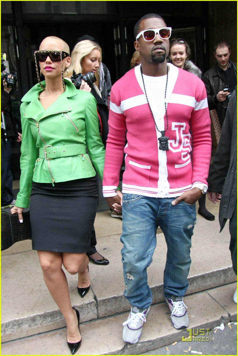 Kanye West & Amber Rose: Fur Coat Couple: Photo 2410614, Amber Rose, Kanye  West Photos