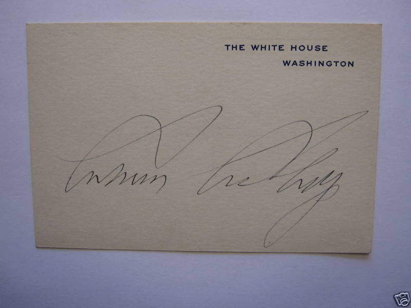 Autograph Value Guide Calvin Coolidge