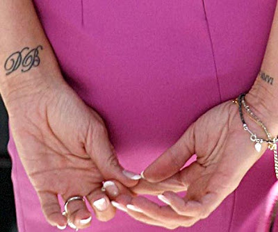 The Poshest of Wrist Tattoos. We just discovered that Victoria Beckham (aka