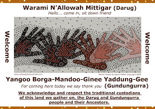 aboriginal welcome darug posters language cockatoo australia red