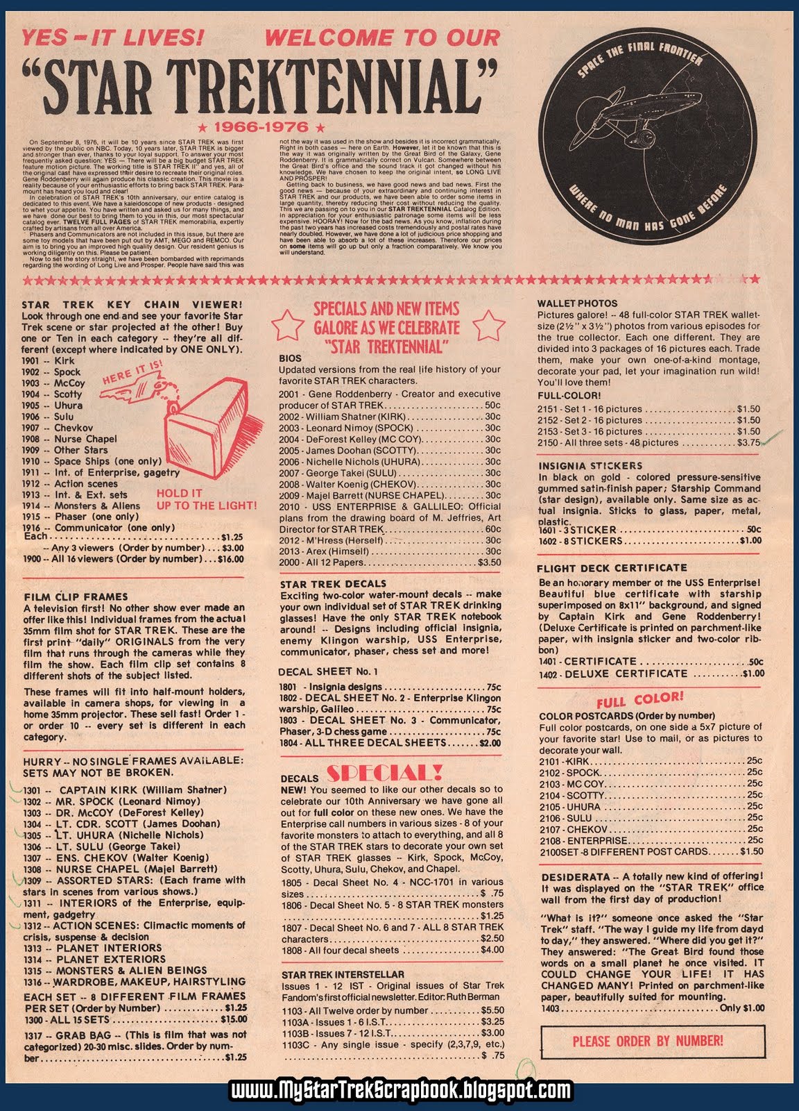 My Star Trek Scrapbook 1984 Article on Trek Directors