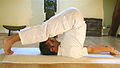 Niralumba Halasana--Unsupported Plough Pose