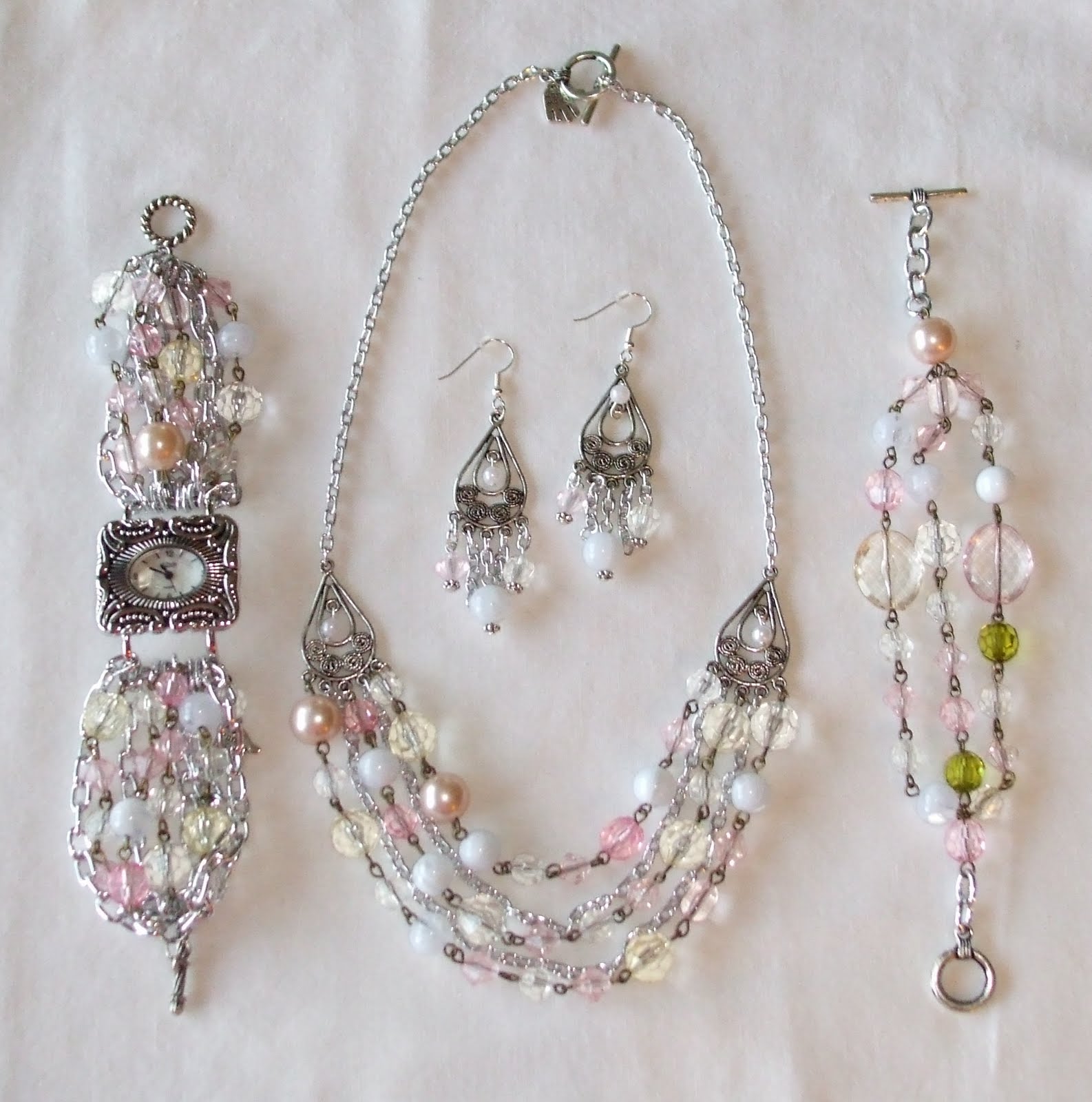 Denise's Beautiful Bling: Pink and Pearl Set