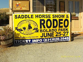 Sign advertising the rodeo...