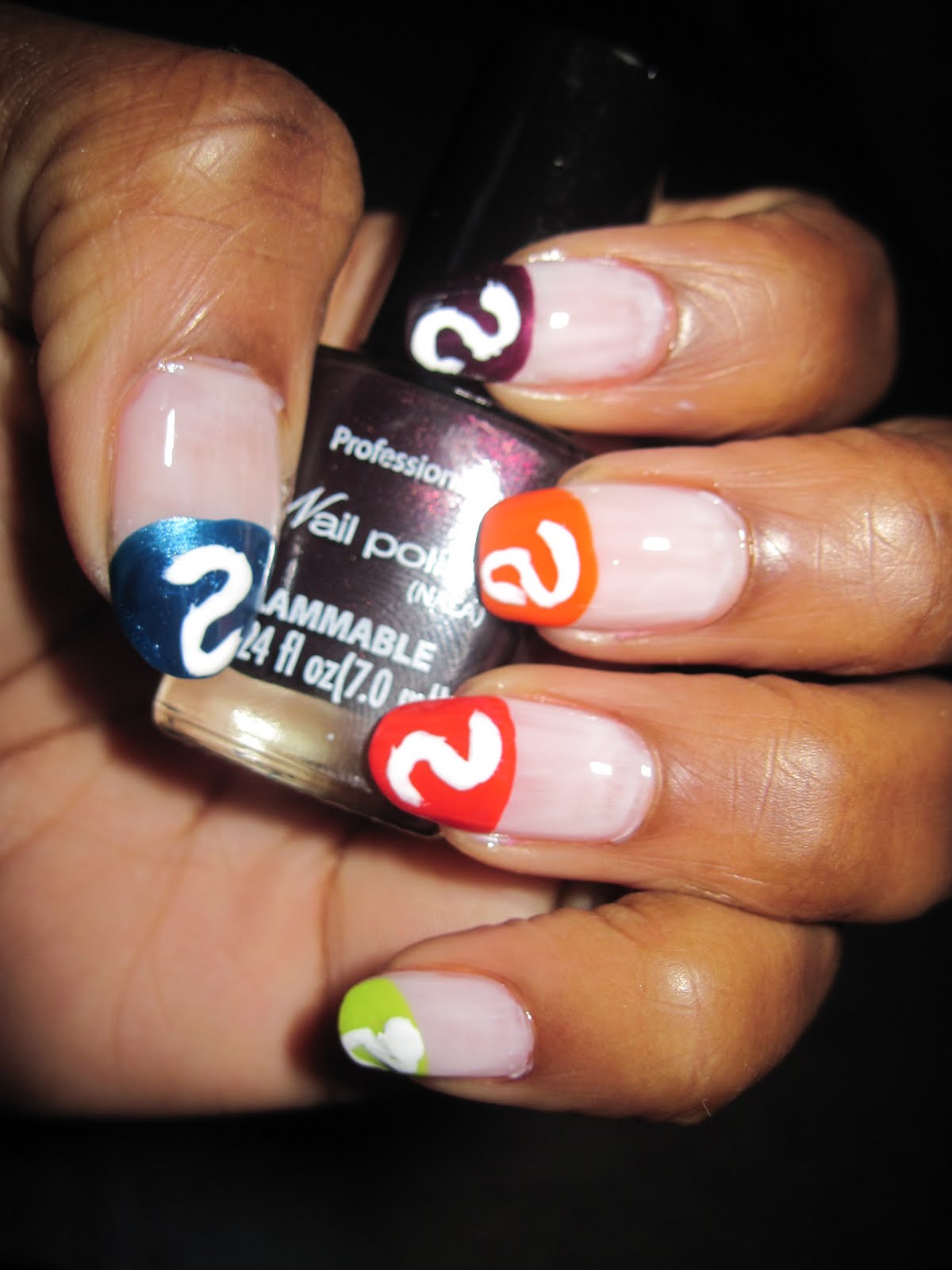 Skittles!!! Nail Art Yum ♥﻿ Live.Love.Have Fun ♥﻿