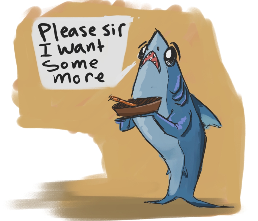 Eric's Art Blog: Shark Week Day 5 - Porbeagle sharks