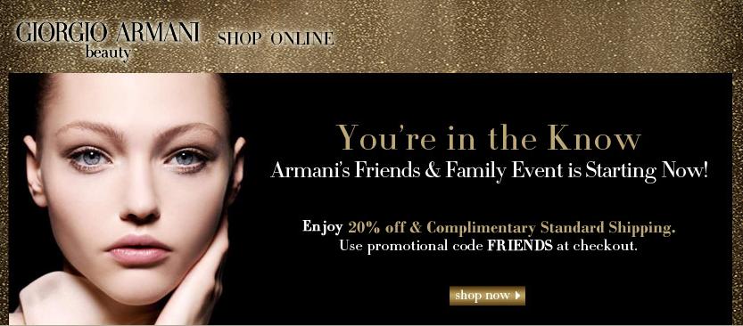 armani beauty shop