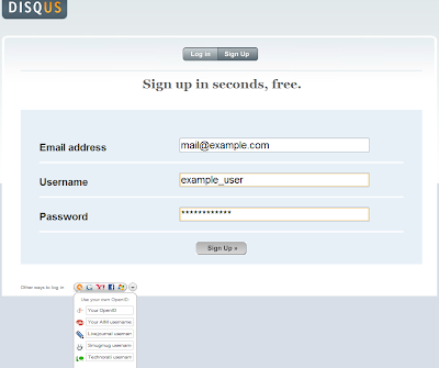 login to DISQUS or register