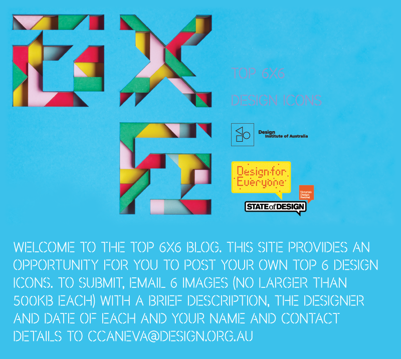 Top 6x6 Giovanni Mendini's Top 6 Design Icons