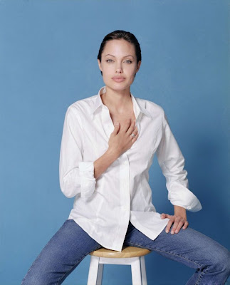 Angelina Jolie Images In Whites And Blues