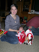 Rachel with her Christmas gift from the Jones girls