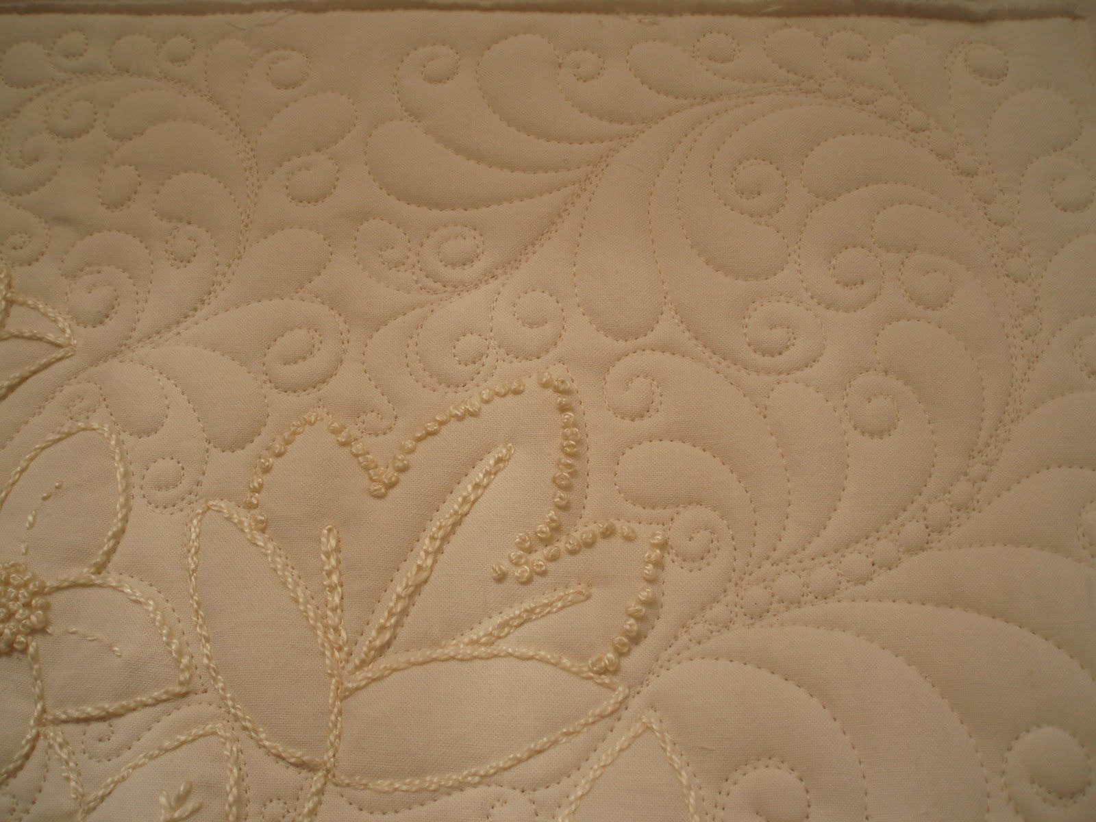 Purrfectly Quilted Candlewick Quilt Custom Quilting