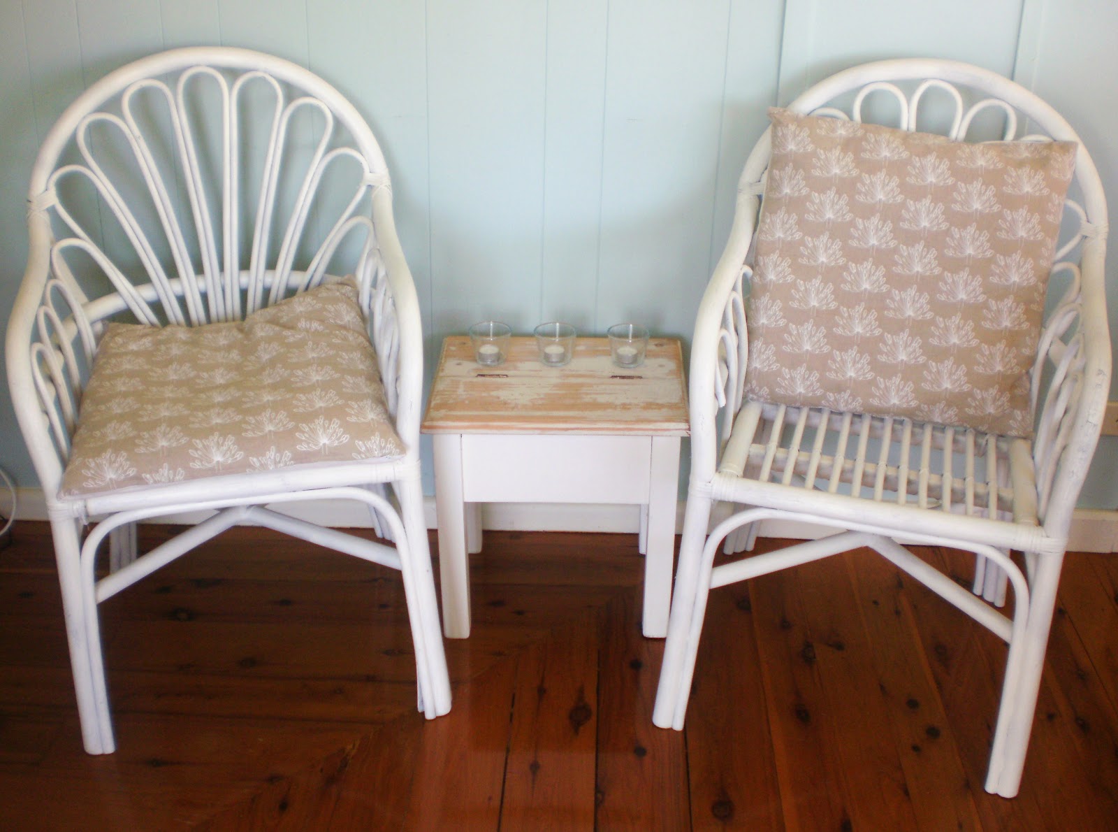 the girl in the brick house Zhushed Cane Chairs & Cushions