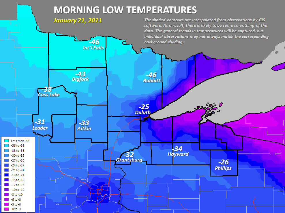 CapitalClimate Northern Minnesota Coldest in 40+ Years
