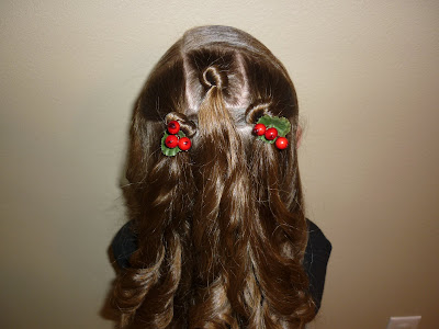 holiday hairstyle for little girls